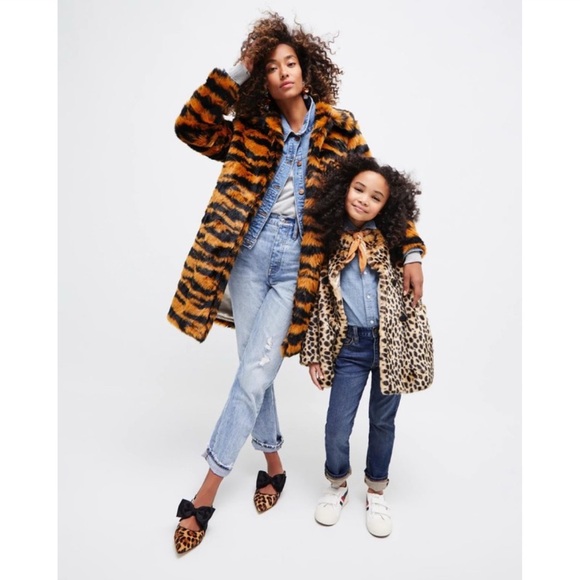 J. Crew Collection Tiger Faux Fur Coat in Caramel Black - Picture 13 of 16